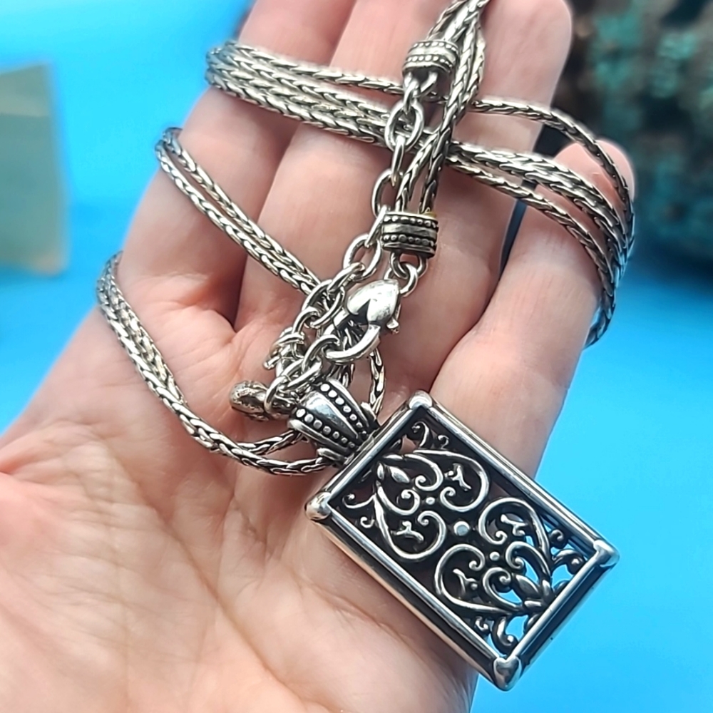 Brighton Berkeley Double Chain Openwork Scrolled … - image 6